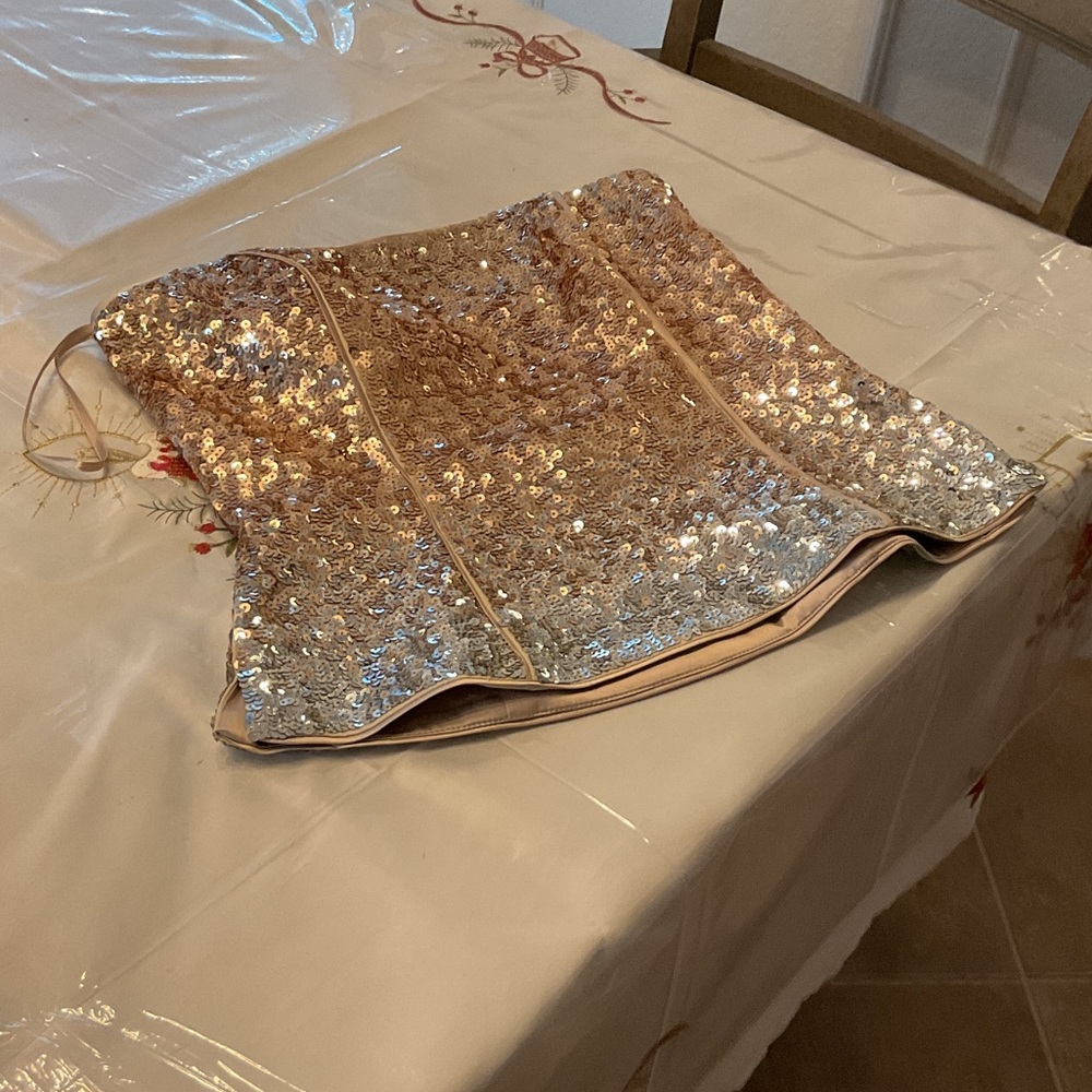 WHBM Ombré Gold/silver bustier, size 10,  NWT